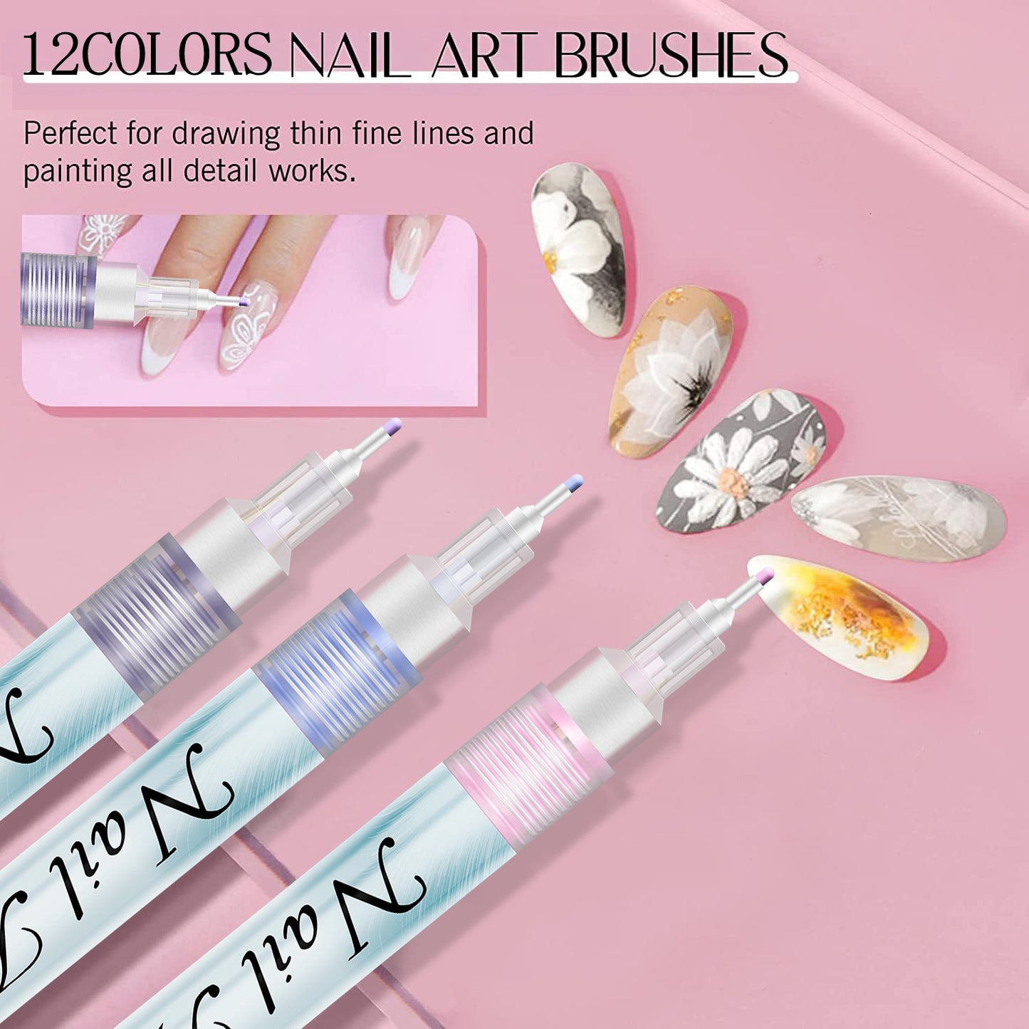Nail Art Fineliner Pen-Set of 12