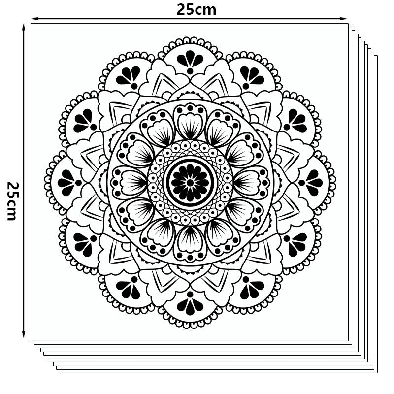 Datura Flower Stress Relief Coloring Book - 12 Sheets