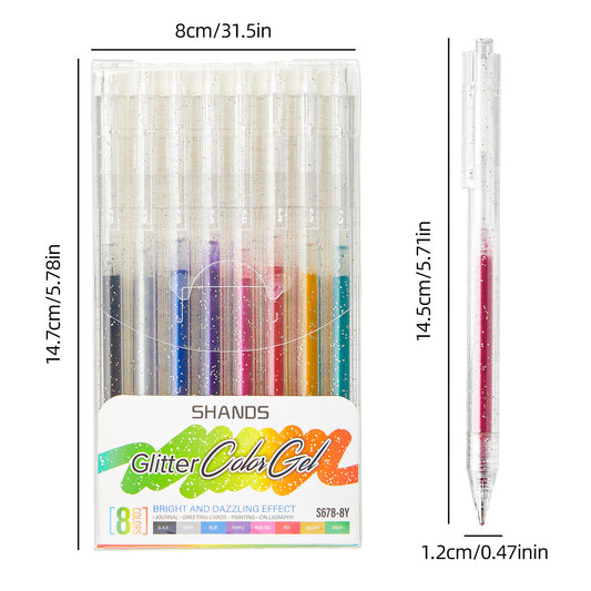 Glitter Gel Pen Set-Set of 18