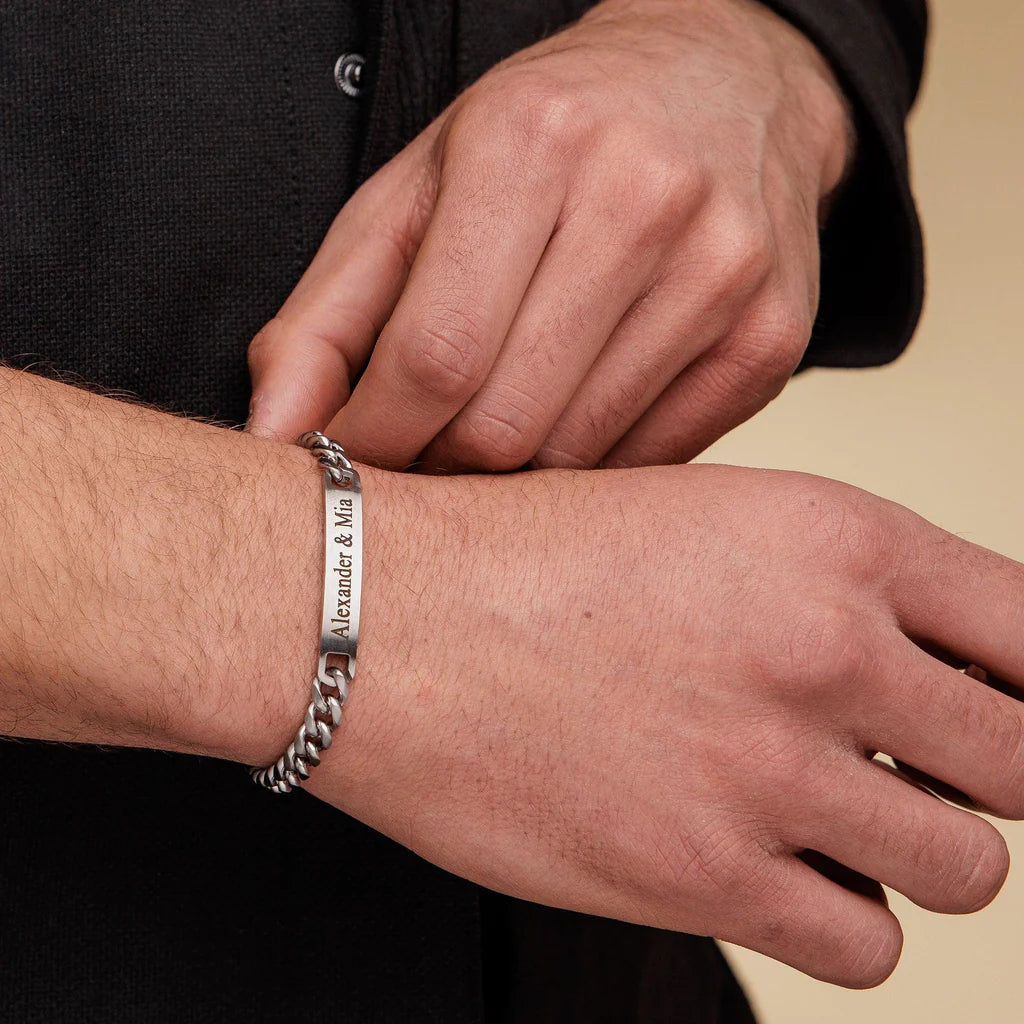 Personalize|Logan Bracelet - Silver