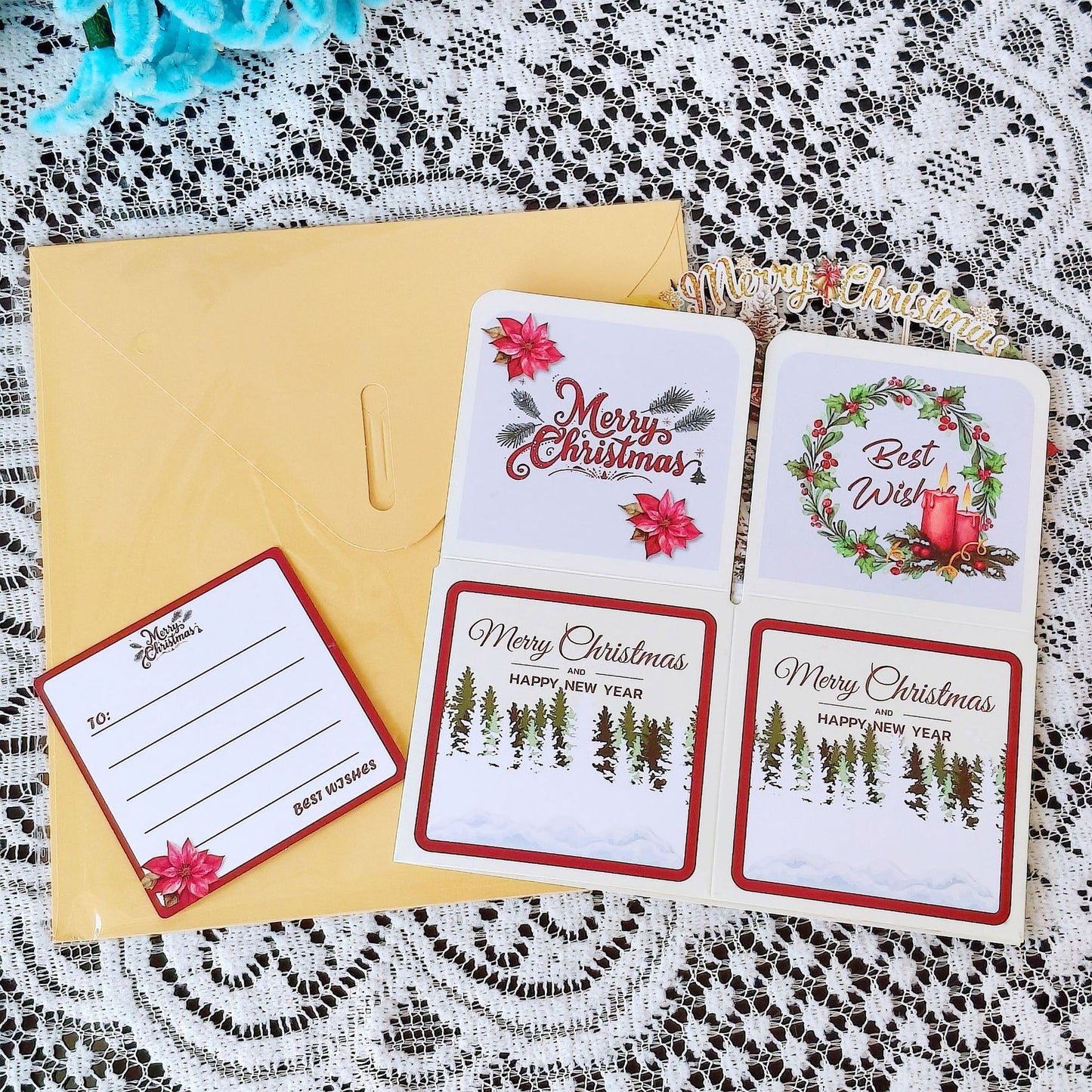 Christmas Snowy House View Pop-up 3D Greeting Card