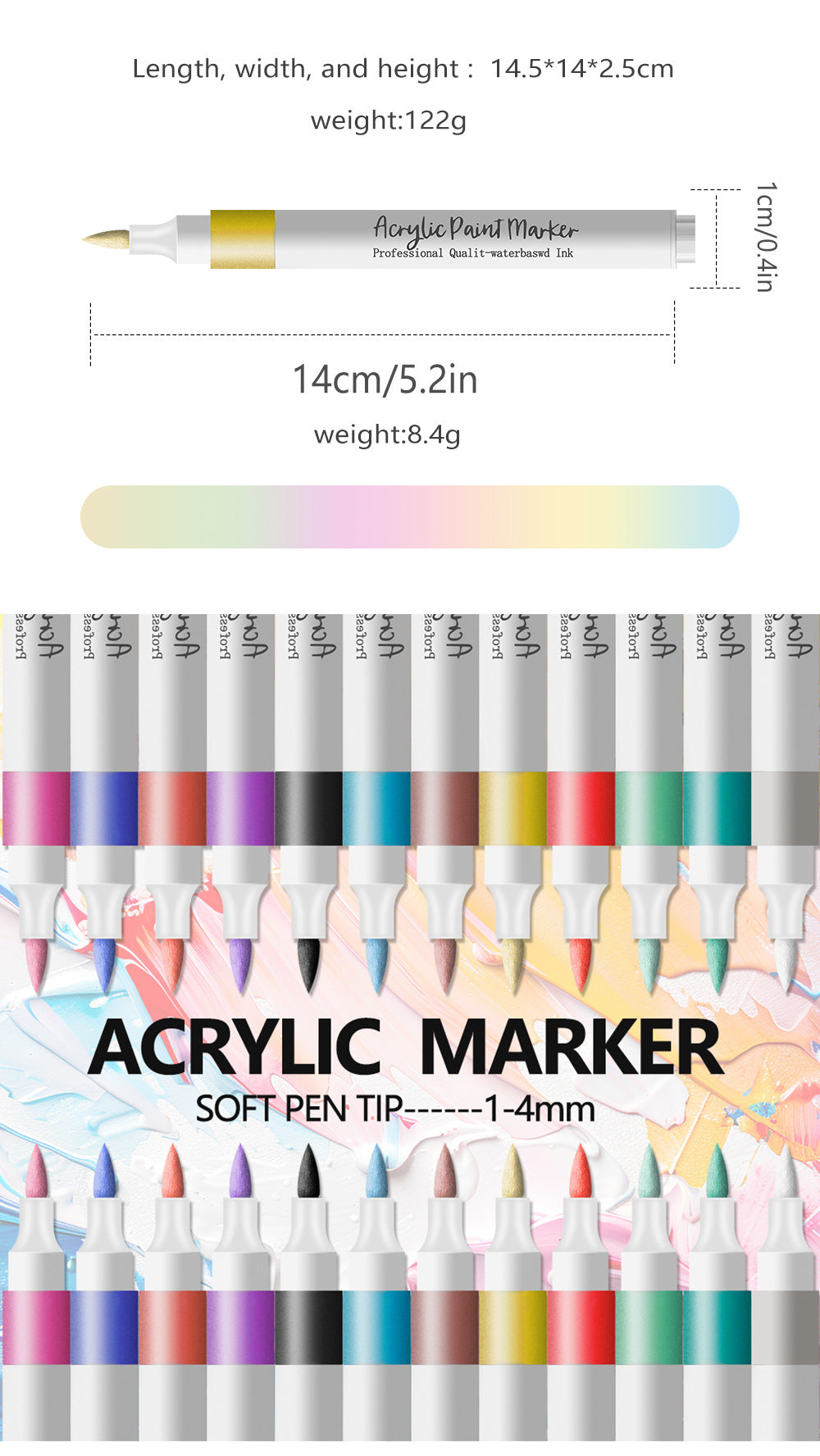 Acrylic Paint Markers Art & Doodle 120 Colors