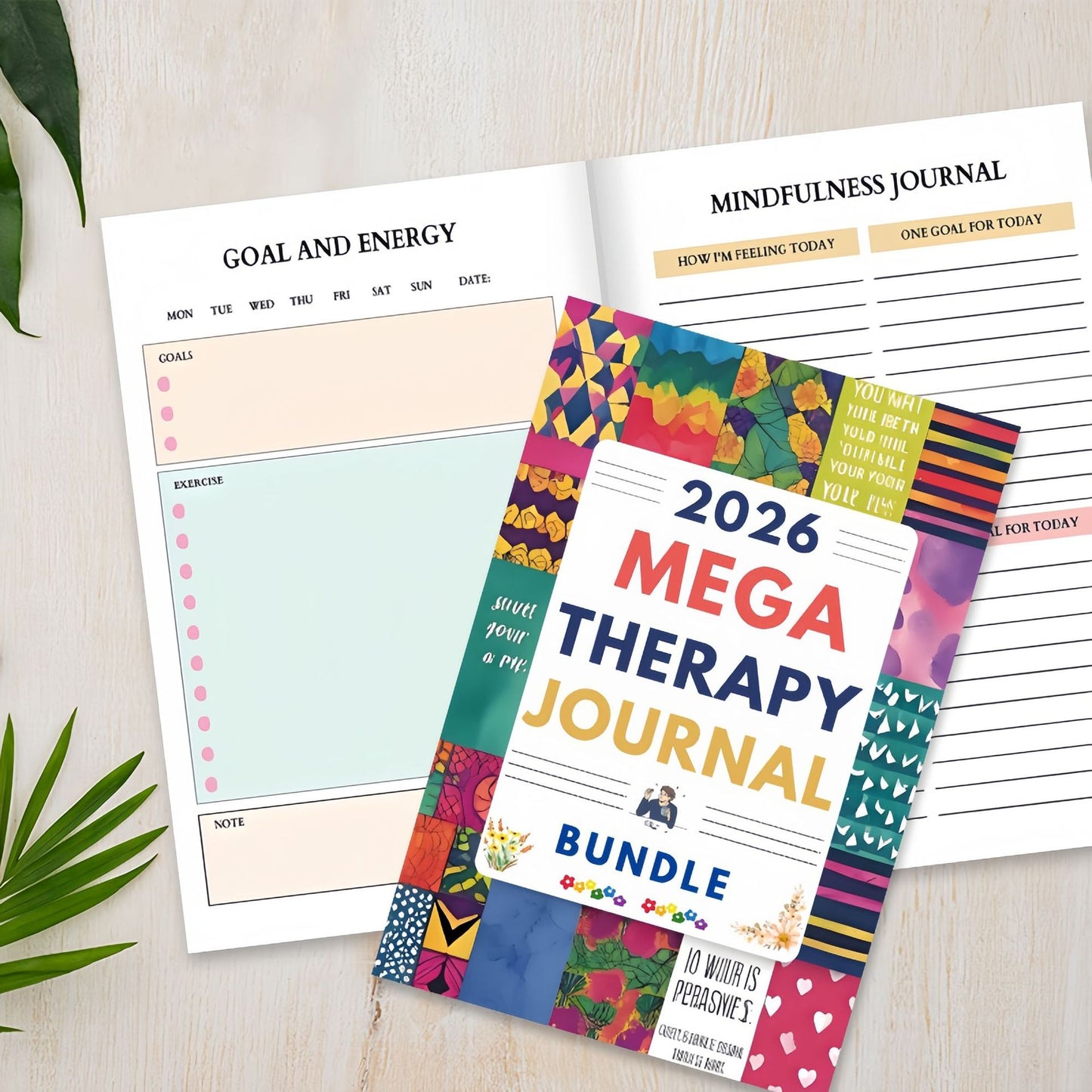 2026 Mega Therapy Journal Mental Wellness Gift for Adults