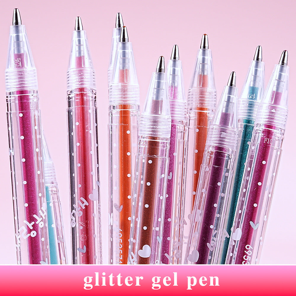 Gel Colouring Pens For Kids 12/18/24/36/48 Colors