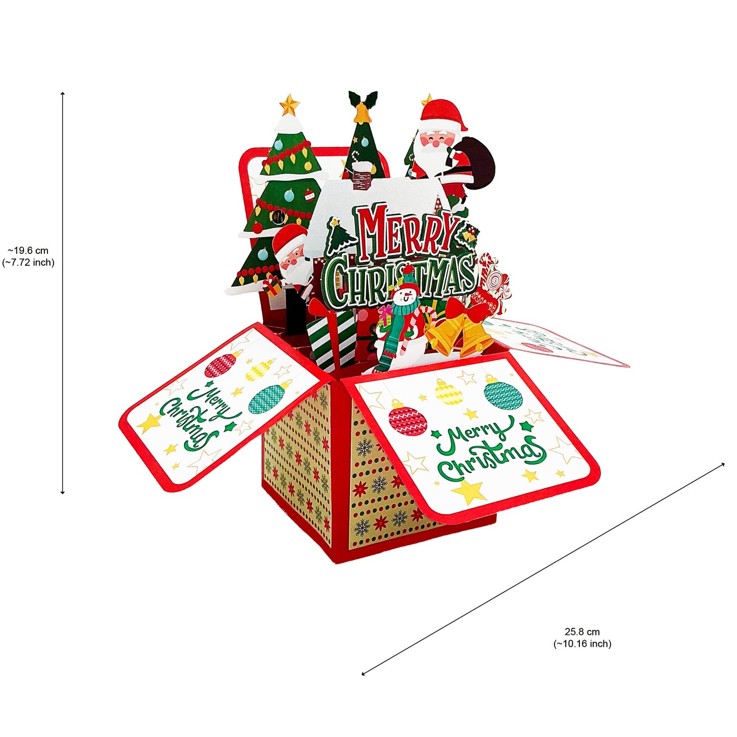 Christmas Santa Claus Pop-up 3D Greeting Card