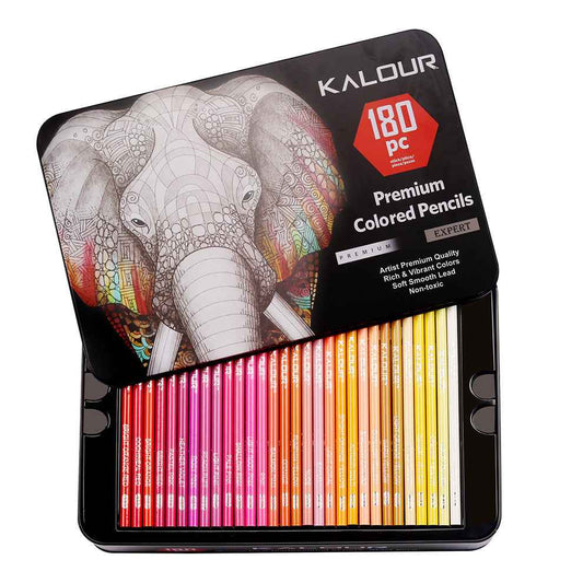 KALOUR 180 Oil Based Colored Pencil Set