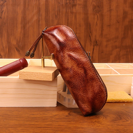 Top-Grain Cowhide Pencil Case