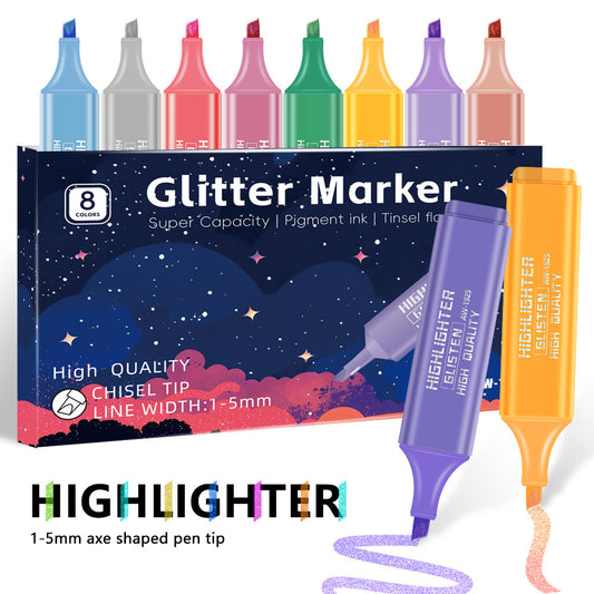 8Pcs Aesthetic Cute Highlighters