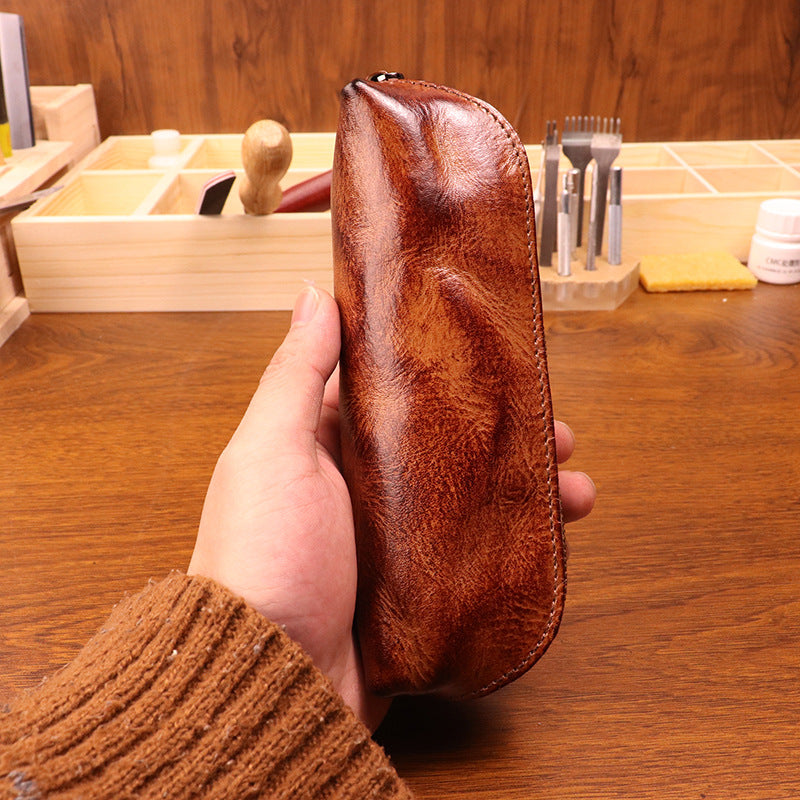 Top-Grain Cowhide Pencil Case