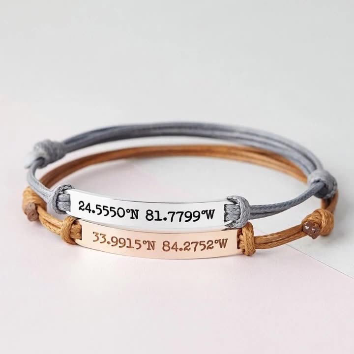 Personalize|Engraved titanium steel curved plate braided bracelet