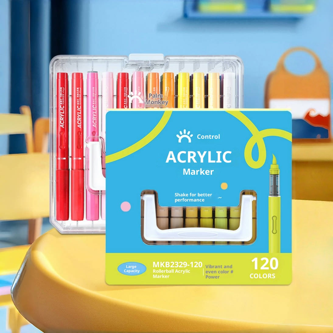 Direct Liquid Soft-Tip Acrylic Markers - 24/36/48/60/84/120 Colors