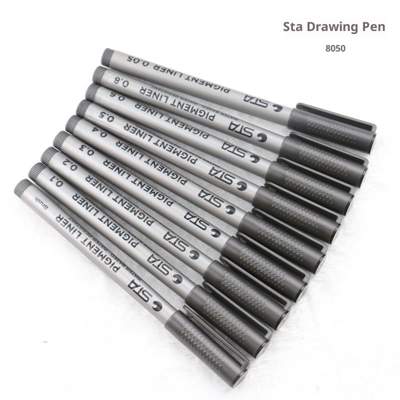 8050 Fine-Tipped Technical Pens for Hand-Drawing - Set of 9