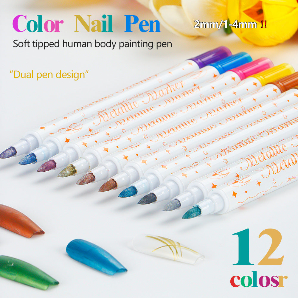 Erasable Nail Art Pen-Set of 12