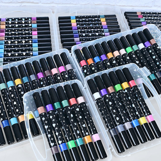 Popular Dual-Ended Flash Pen - 12/24/36/48 Colors