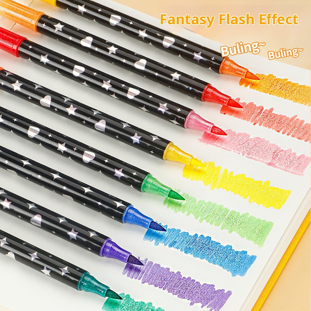 Glitter Markers - 10 Colors