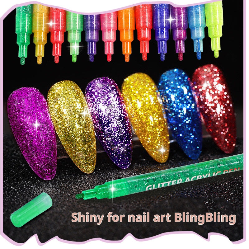 Glitter Pen/Sand Pen -Set of 12