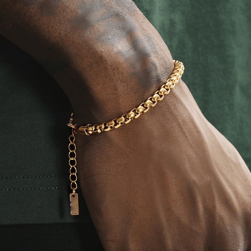 Golden Snake Bone Bracelet