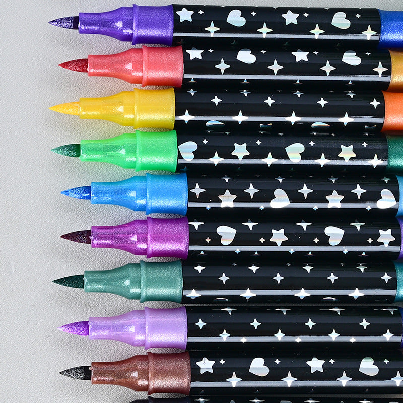 Popular Dual-Ended Flash Pen - 12/24/36/48 Colors