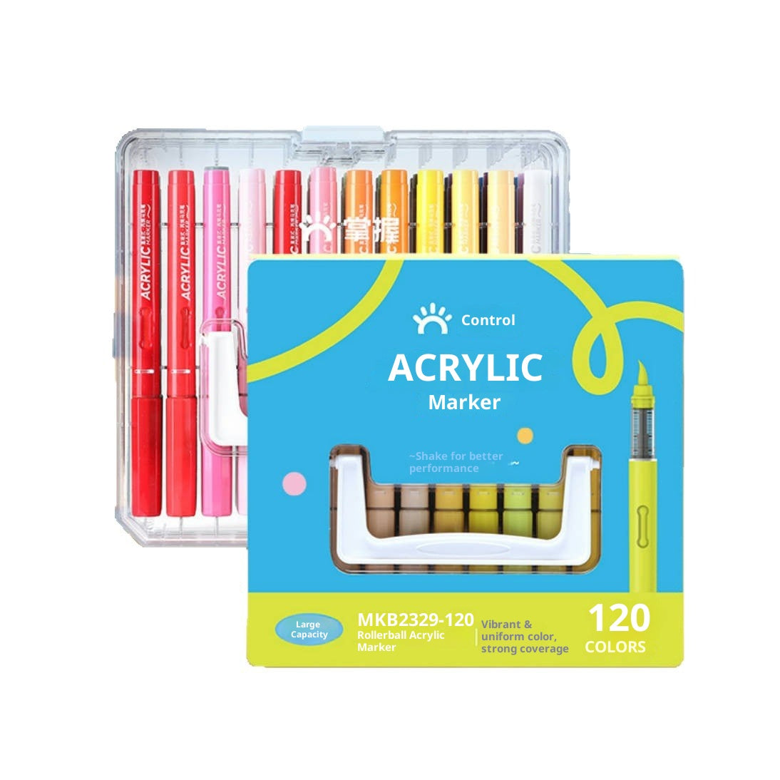 Direct Liquid Soft-Tip Acrylic Markers - 24/36/48/60/84/120 Colors