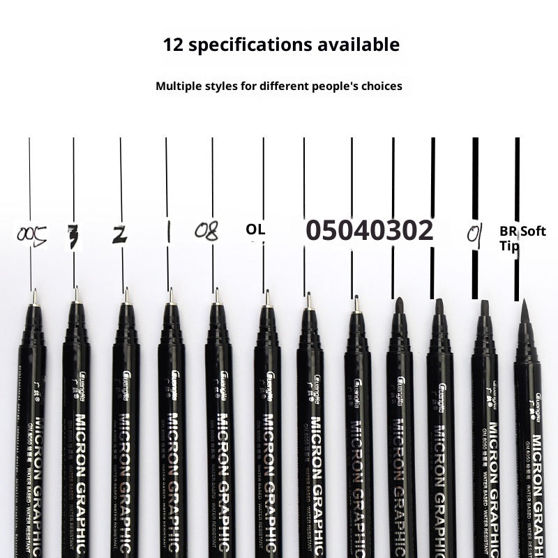 Comic Drawing Pen, Outlining Pen-Set of 12