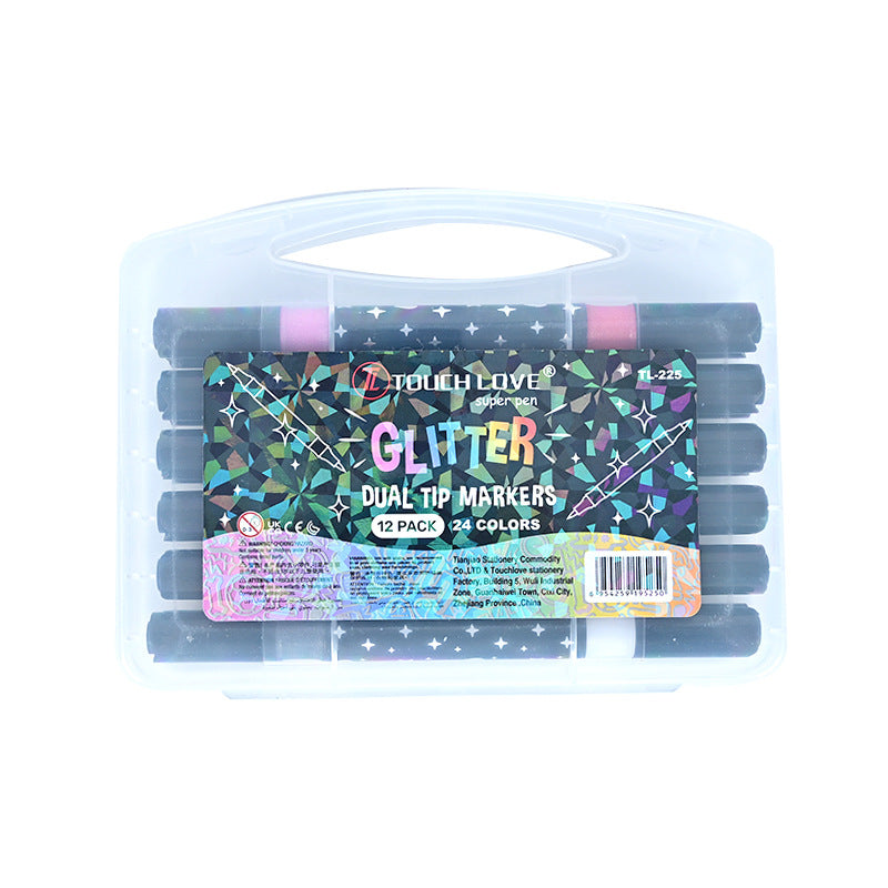 Popular Dual-Ended Flash Pen - 12/24/36/48 Colors