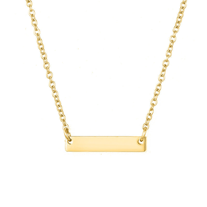 Personalize|Geometric Rectangle Necklace