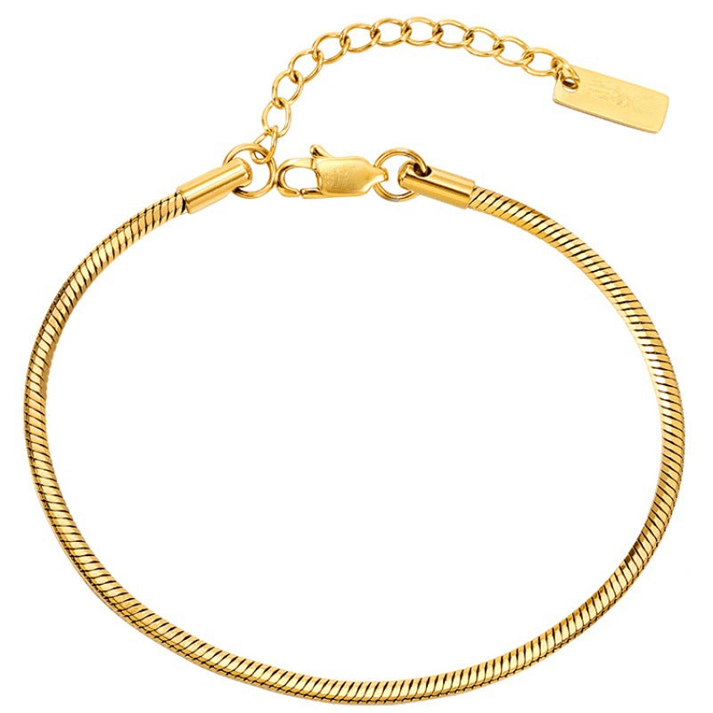 Golden Snake Bone Bracelet