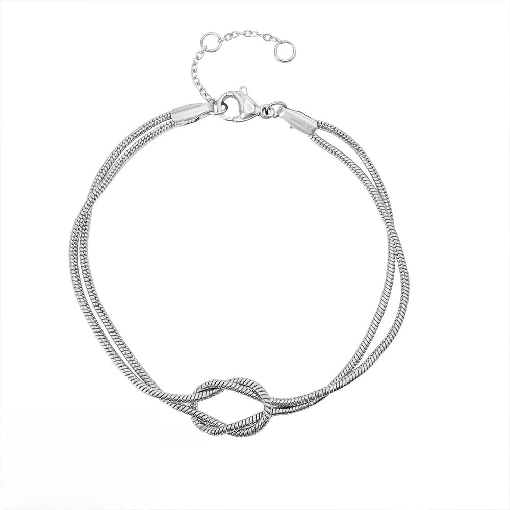 Knotted Snake Bone Bracelet