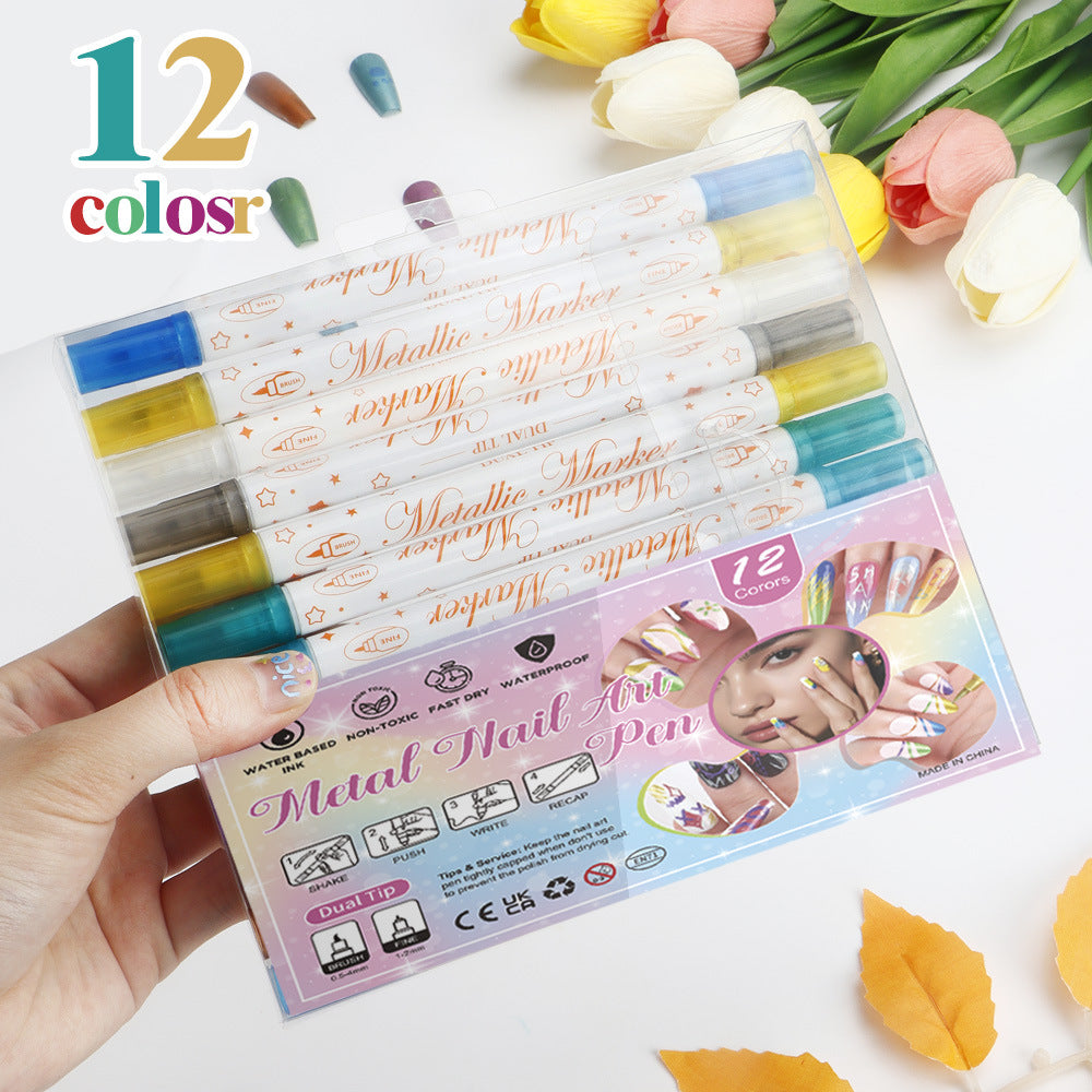 Erasable Nail Art Pen-Set of 12