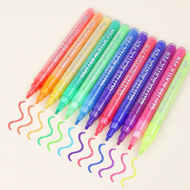Glitter Pen/Sand Pen -Set of 12
