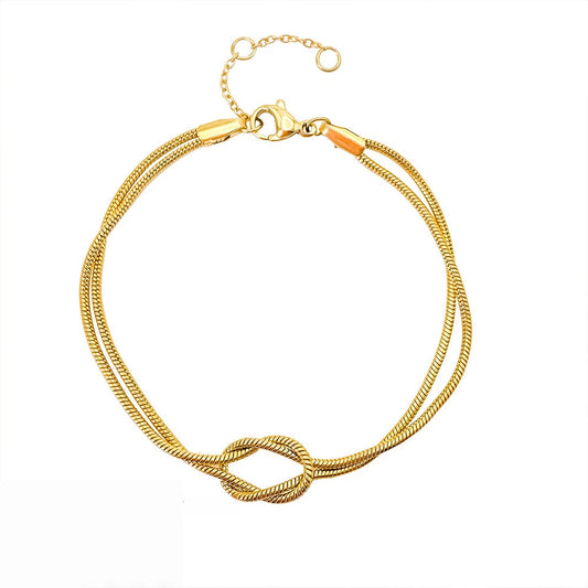 Knotted Snake Bone Bracelet