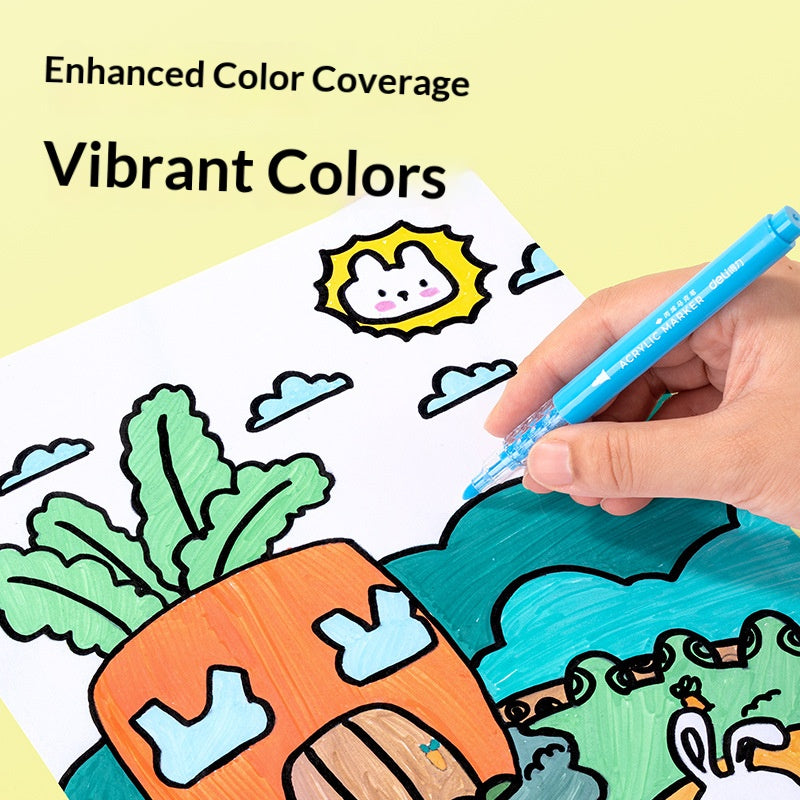 HM390 Acrylic Markers - 24/36/48/60/84 Colors