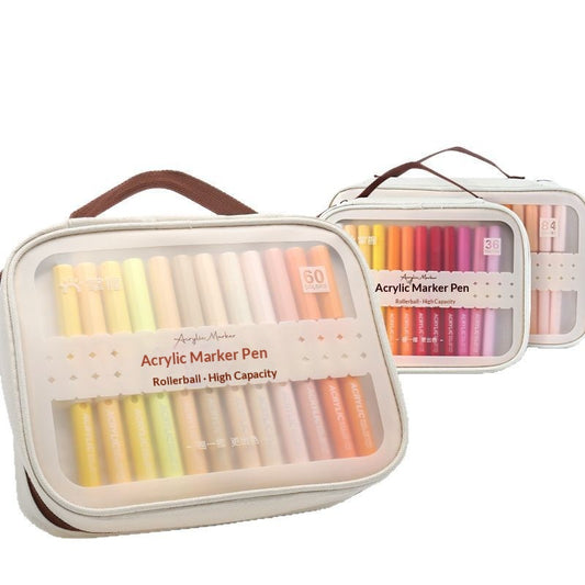 Acrylic Soft-Tip Marker Portable Canvas Bag Set