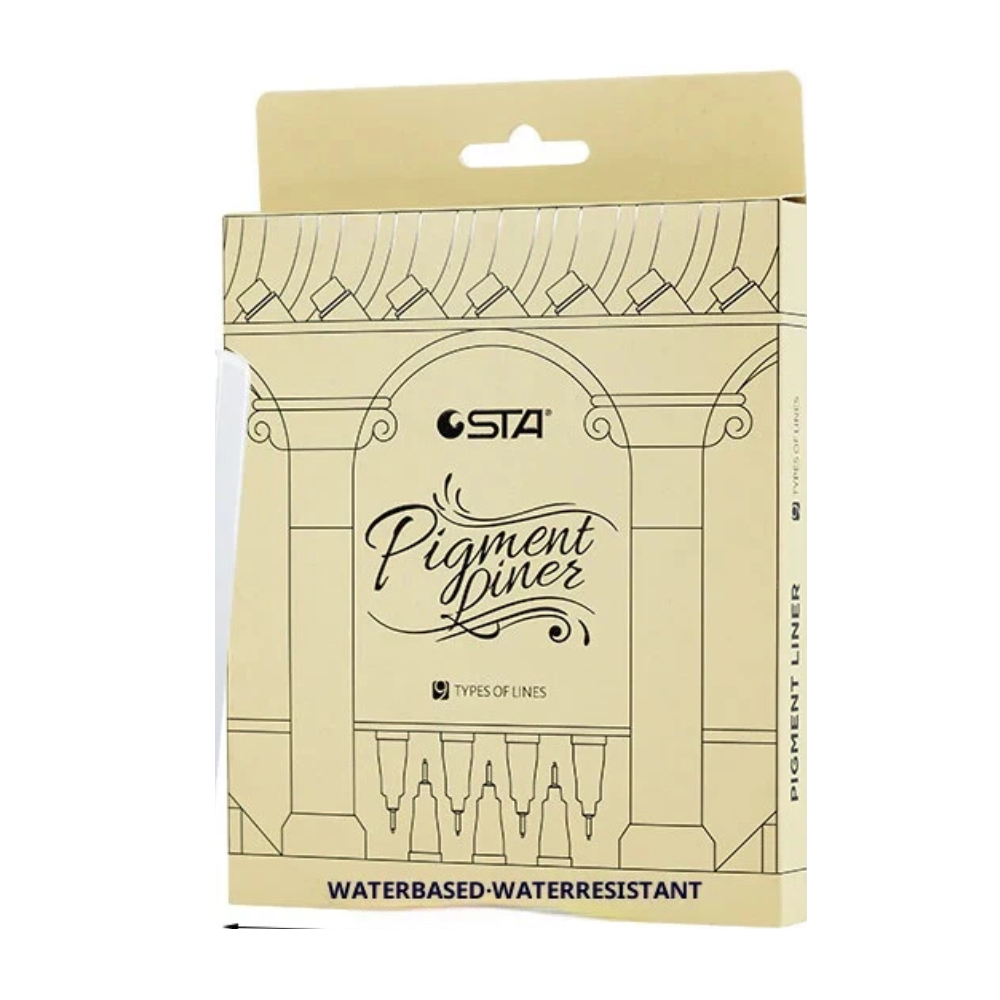 8050 Fine-Tipped Technical Pens for Hand-Drawing - Set of 9