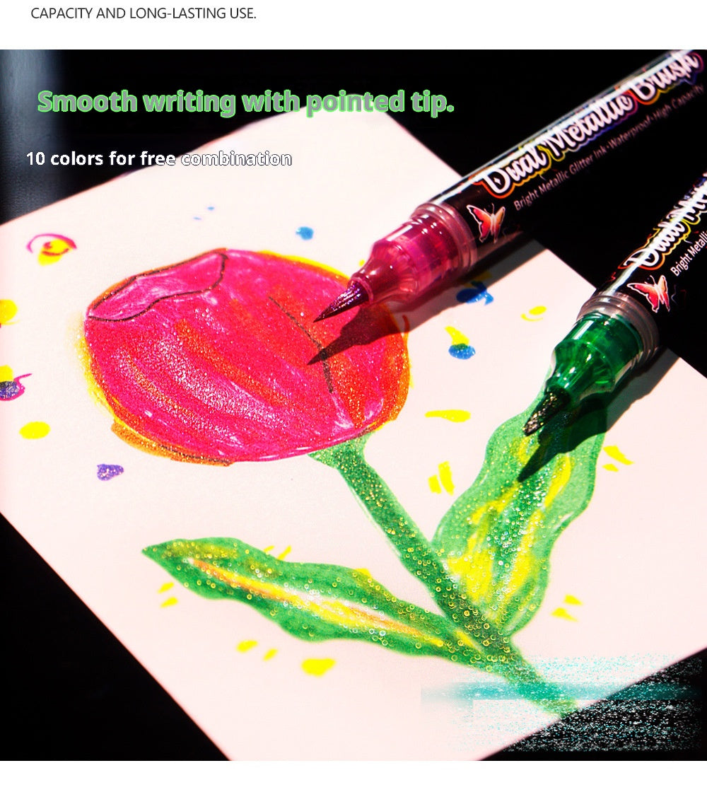 Glitter Markers - 10 Colors