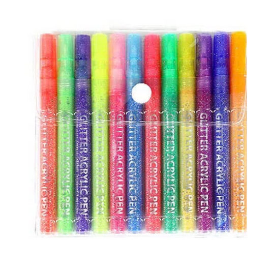 Glitter Pen/Sand Pen -Set of 12