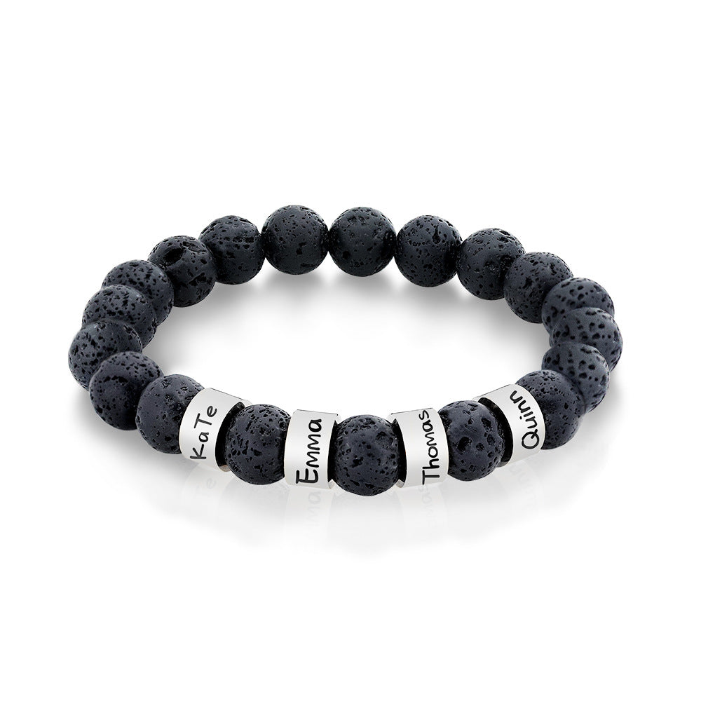 Personalize|Alabaster CustomText Hommes Bracelet