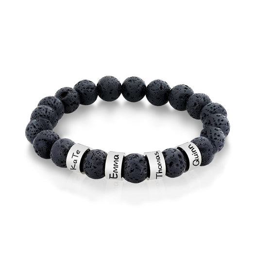 Personalize|Alabaster CustomText Hommes Bracelet