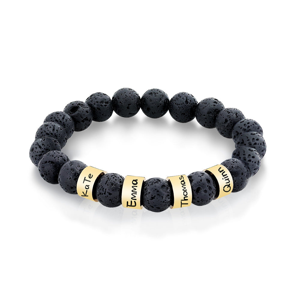Personalize|Alabaster CustomText Hommes Bracelet