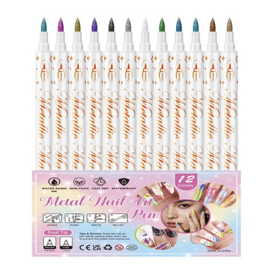 Erasable Nail Art Pen-Set of 12