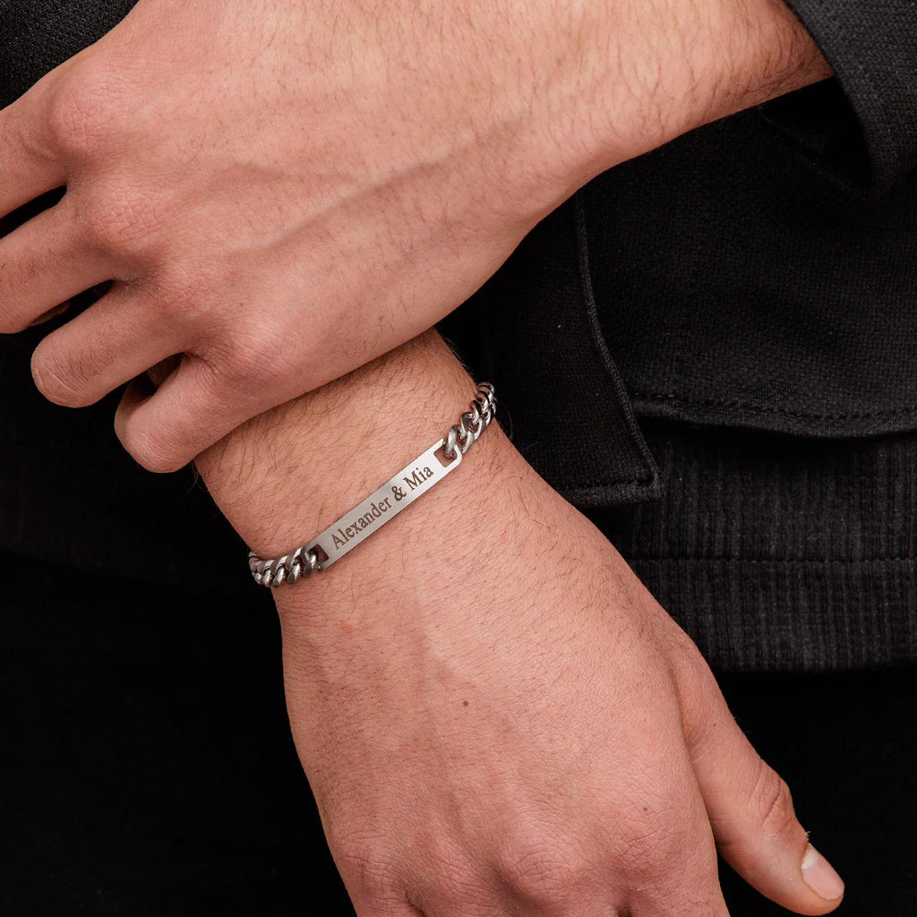 Personalize|Logan Bracelet - Silver