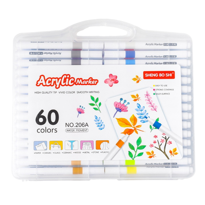 Direct-liquid Soft-tip Acrylic Marker 48/60 Colors