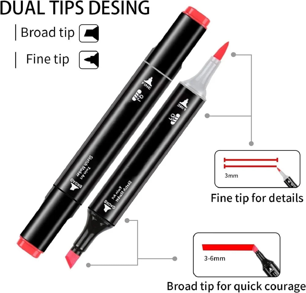 Double Headed Color Markers 48/80 Colors