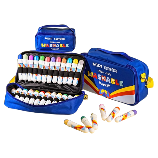 Food-Grade Washable Baby Markers-Single Nib