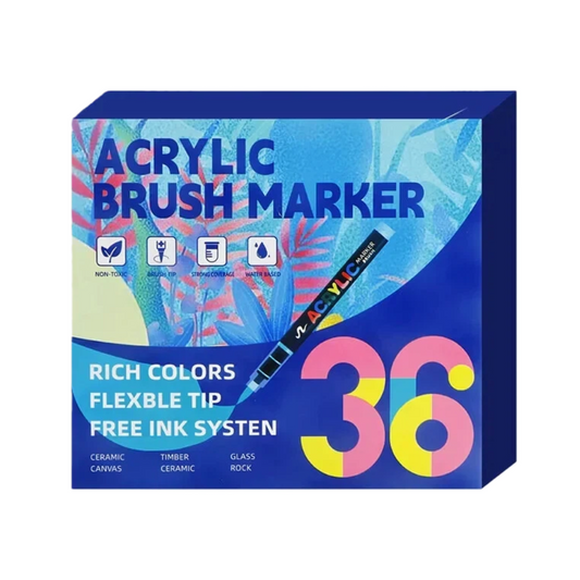 Direct-liquid Soft-tip Acrylic Marker 24/36/48/60/72 Colors