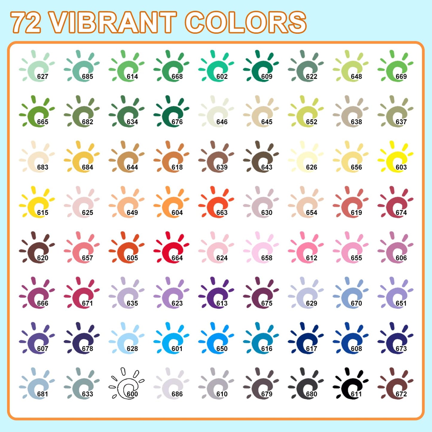 Acrylic marker-Set of 12/24/36/48/72/120