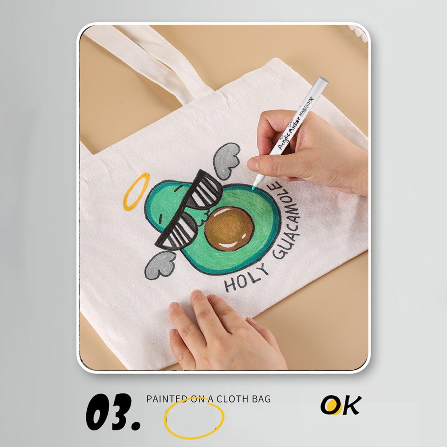 Acrylic Paint Marker Pens-Set of 24/36/48/60