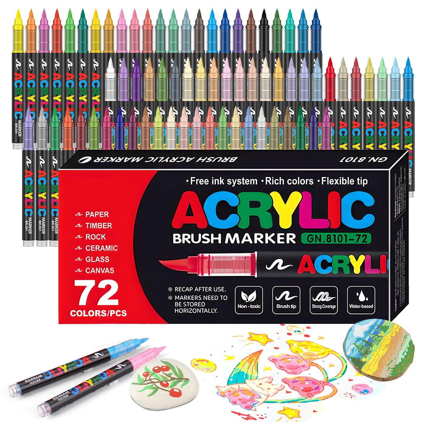 Acrylic marker-Set of 12/24/36/48/72/120
