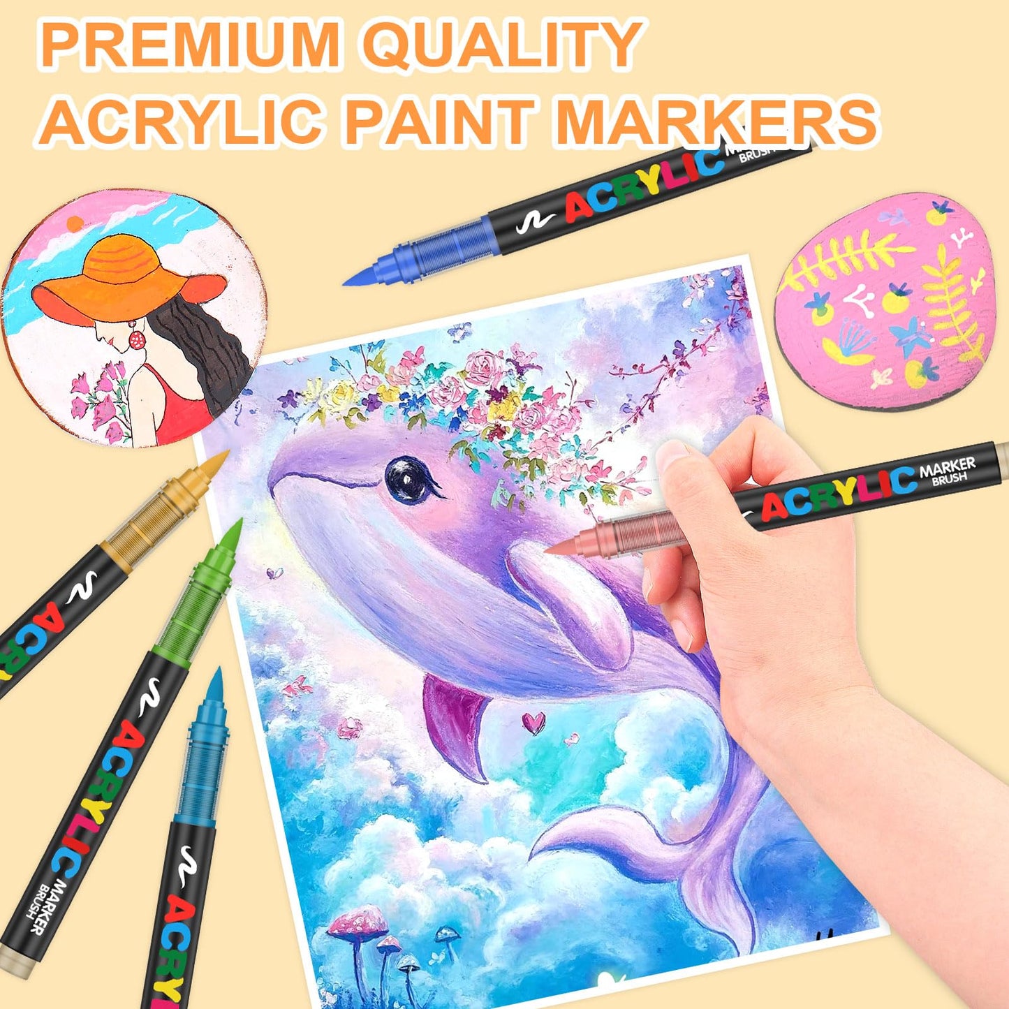 Acrylic marker-Set of 12/24/36/48/72/120