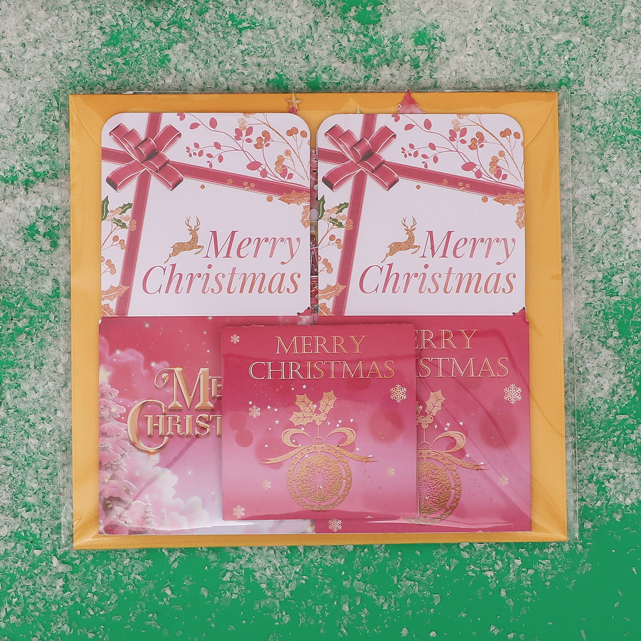 Christmas Flamingos Pop-up 3D Greeting Card